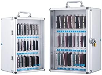 Mobile Phone Storage Box with Handle - 36/60 Slot Secure Cell Phone Locker for Office & Classroom Organization, Ideal for Schools and Workspaces