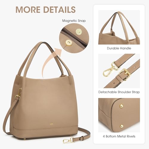 Bolso de cuero genuino Kattee para mujer pequeño y suave miniatura 5