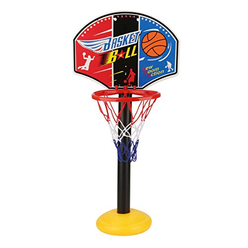 Dpofirs Conjunto de cesta de basquete infantil, conjunto de basquete de montagem na parede de entret