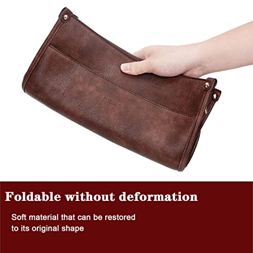 Image of HKCLUF Crossbody Bag Purse for Women 2PCS /Set Leather Hobo Handbag Wallet Set With 2Adjustable Guitar Strap Shoulder Bag | Purse