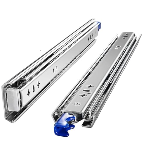 Glissières de tiroir avec serrure en acier renforcé pour charge de 185 LB
