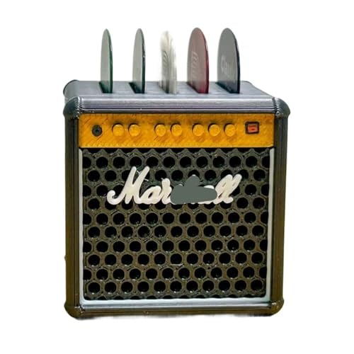 Mini Guitar Amp Pick Holder 3D Printed Organizer