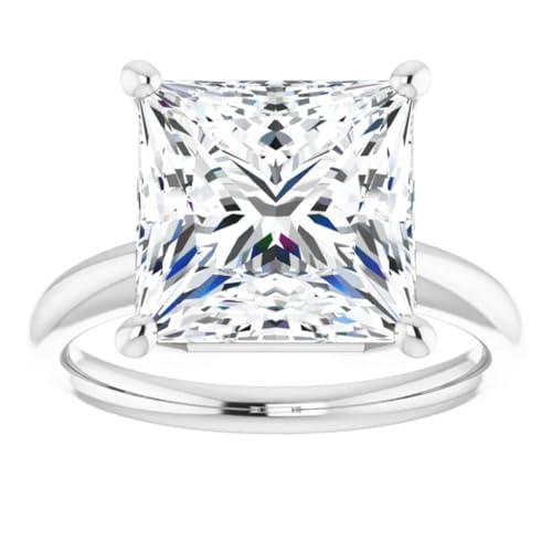 Princess Cut Lab Diamond Engagement Ring 3 Carats3