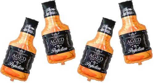 Image of 2pcs Whiskey Bottle Beer Foil Balloon for Beer Party and Birthday Party Decoration (Pack of 2)