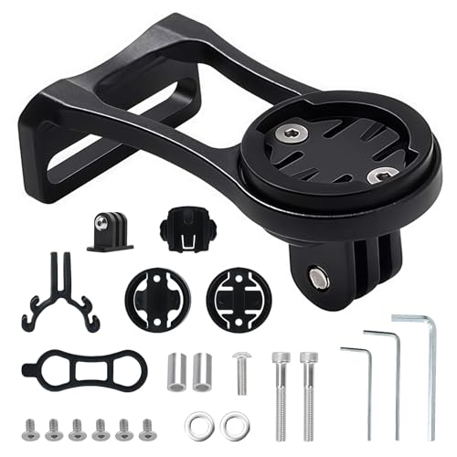 Supporto per Computer per Bicicletta, Manubrio in Lega di Alluminio, Regolabile Supporto per Bici Garmin Edge, Compatibile con Garmin Edge 25 130 200 500 510 540 810 1024, per Bici da Strada e Mountai