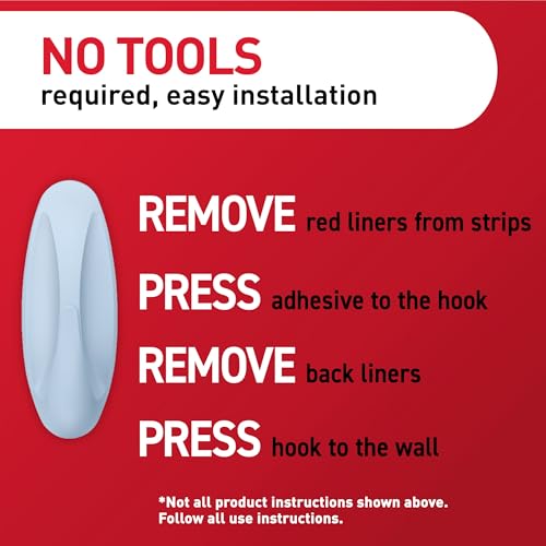 Image of Command Medium Designer Hooks, 9 Hooks, 12 Strips, Sky