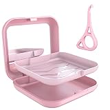 Aligner Case with Mirror and Aligner Removal Tool- Compatible with Invisalign, Aligners, and Mouth G