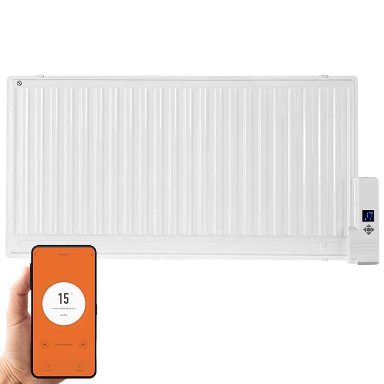 SolAire Smart WiFi Oil-Filled Electric Radiator + Timer Voice Control Wall Mounted or Portable