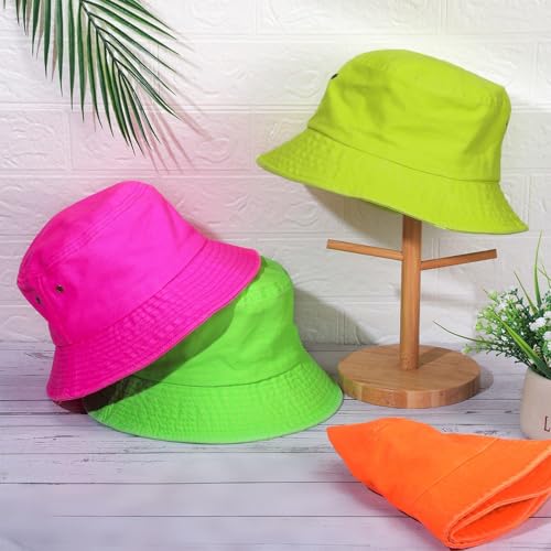Sombrero Bucket Unisex Neon 4 Piezas miniatura 5