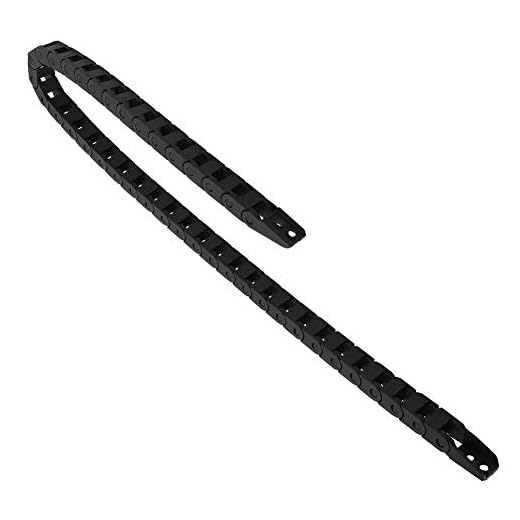 Kabel Chain Plast Släpkedjekabel Bracket 3.3 Feet 3D-skrivare 7X7MM Black Drag Chain adapterkabel Drag Chain Nesting halvslutna CNC Machine Tool Cable Cable Carrier Open