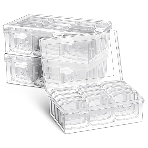 Rfvtgb Durchsichtige Aufbewahrungen Box Aus Kunststoff Kleine Perlen Organizer Container Transparente Boxen mit Klappbarem Deckel und Rechteck Klares Handwerk Cover