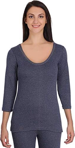 Thermal Wear for Women/Ladies Winter Thermal top 3/4 Sleeve(Grey Color)