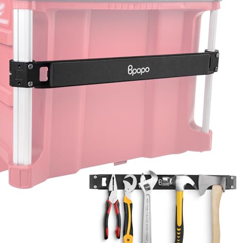 BPOPO Magnetic Bar Mount Fits for Milwaukee Packout Toolbox, Powerful Magnet Tool Holder Strip Work on Packout Rails, Keeping Tools Handy by BPOPO - Used condition - US$31.91