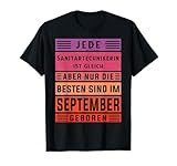 Klempner Geburtstag September geboren Sanitärtechnikerin T-Shirt