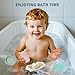 Bath Toys, 15 Pack | Mold Free & Educational Colorful Floating Boats & Spoons | Soft, Squeezable Silicone Bath Toys | Safe & Non-Toxic Easy-Grip Baby&Toddler Bath Toy Set | Baby Bathtub Water Play Toy
