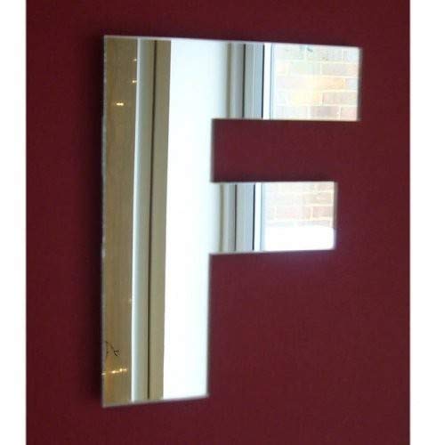 Sendmeamirror Upper Case Letter F Mirror 15cm — image 1