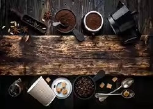 Tableau rétro grains de café impression haute définition sur toile