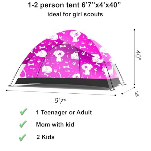 KidzAdventure 2 in 1 Kids Tent