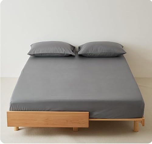 �c�C���T�C�Y�E�t�B�b�g�V�[�c�i�V�[�c�̂݁j- �c�C���T�C�Y�Ή� �[�߃|�P�b�g�d�l ������38cm�i15�C���`�j�̃}�b�g���X�ɂ��҂�����t�B�b�g �}�C�N���t�@�C�o�[�f�� ���炩���Ď����ȒP(Grey,100x200cm+20cm)