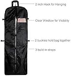 Sac de vêtement imperméable Capacité supplémentaire Poches réglables Poignée 45 De pouce, 72 Noir de pouce, 72 pouces, Voyage
