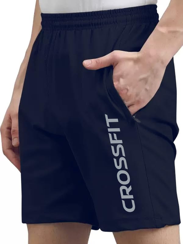 SIRIL Men's Outdoor Lightweight Regular Fit Sports Solid Shorts Side Zipper Pockets |Gym Shorts for Men-image-37