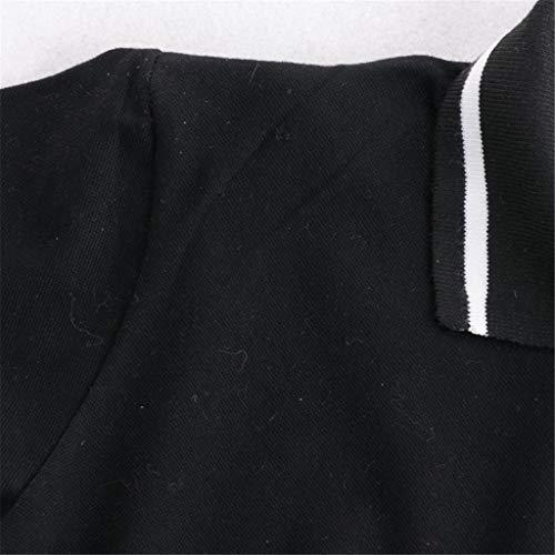 Jchen Camisa polo para meninos de 1 a 5 anos para meninos de 1 a 5 anos, Preto, Age:4-5 Years