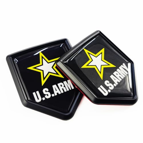 Image of Newperlite US Army Flag Decal Sticker Emblem Military Flag Car Decoration Accessories Shield for Cars Truck Vehicles, 2 Pack