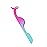 EIAKE False Eyelashes Applicator Tool Eyelash Extension Tweezers Remover Clip Tweezers Nipper (Pink to Blue)