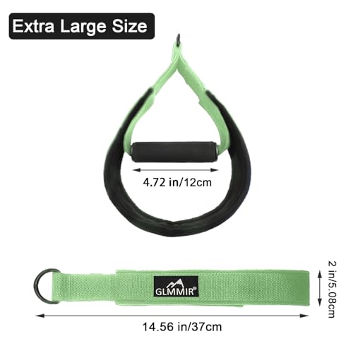 Pilates Double Loop Straps for Pilates Reformer, Fitness Metal D Ring Straps Handle, Pilate Accessories Yoga Wristbands Exercise Straps for Gym Home Workout 2PCS - Image 3