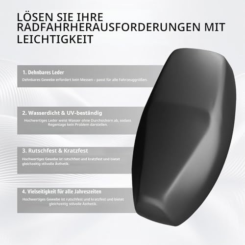 Motorrad Sitzbezug Universal 50-80cm, Wasserdichter Roller Sitzbezug, Elastische Sitzabdeckung für Moped und Scooter, Universelles Sitzkissen für Roller, Sonnenschutz und Regenschutz für die Sitzbank