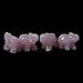 Carved Natural Rose Quartz Gemstone Elephant Healing Guardian Statue Figurine Crafts 2 inch