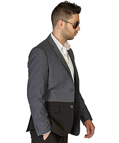 Slim Fit 2 Button Sport Jacket Notch Lapel Modern Two Tone Dinner Blazer AZAR2