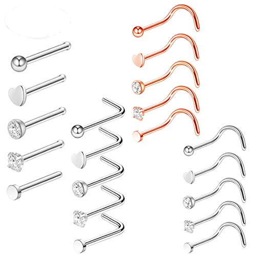 Piercing Nostril Da Naso In Acciaio O Titanio - Macedonia Jewels Piercing - Foto 11