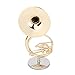 Cyrank Sousaphone Model Ornament, Metal Musical Instrument Model Sousaphone Display Ornament with Stand and Case Miniature Musical Replica Decoration