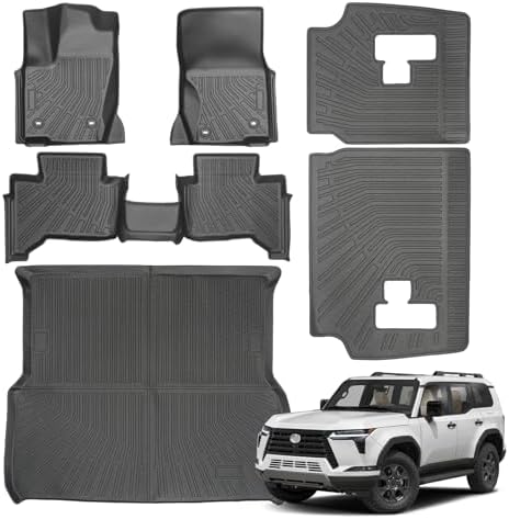 Floor Mats & Cargo Liner & Backrest Mat Fit for Toyota Land Cruis...