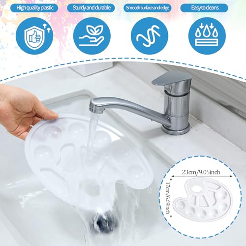 KALIONE 72 Piezas Set Profesional de Pinceles y Paletas para Pintura, Brochas Redondas Sintéticas con Mango de Madera, Pintura al Óleo, Acuarela y Acrílico miniatura 5