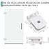 Glass Shower Door Hinges Replacement Fits 1/4 Inch Glass Shower Doors – Durable and Rust-Resistant for Residential Use