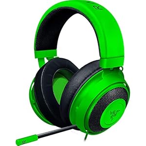 Razer Kraken Green ゲーミングヘッドセット アナログ接続 PS4 PS5 PC Switch スマートフォン 冷却ジェルパ...