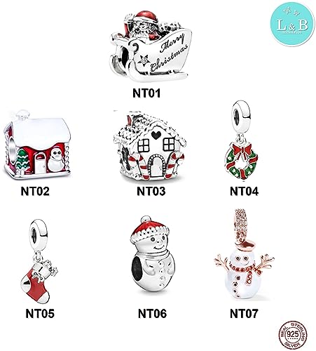 Berloque CASINHA DE NATAL VERMELHA em Prata 925