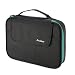 Procase Universal Electronics Accessories Organizer Bag, Double Layer Travel Gadgets Cable Carrying Case Multifunction Gear Pouch for 9.7'' iPad Power Adapter Charger Power Bank Hard Drive -Black