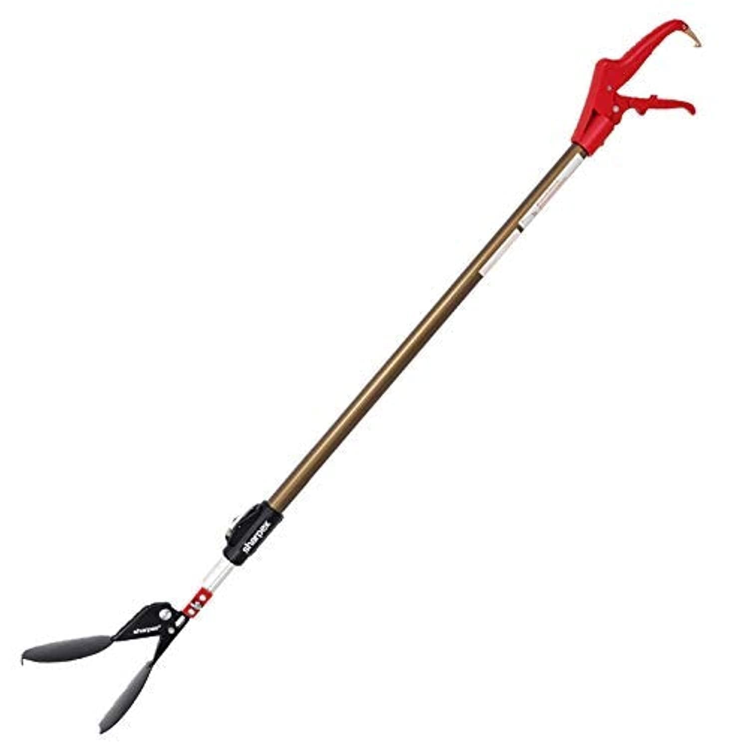 Sharpex 5.2 Feet Long Arm Long Reach Picker Stick | Heavy Duty Telescopic (3.5 to 5.2 Feet) Extendable Length Grabber Pickup Garden Aluminum Stick | Excellent Grip Handle with Lock Latch (Red) (B07W74NKVQ) Amazon Price History, Amazon Price Tracker