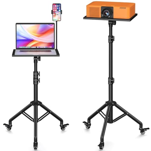 Image of Facilife Projector Stand on Wheels, 29-44in Height Adjustable Tripod