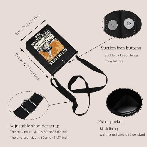 DND Gift Get In Loser We're Playing D&D Crossbody Bag Minimalist DND Handbag DND Group Gift Dungeon Master Handle Bag2