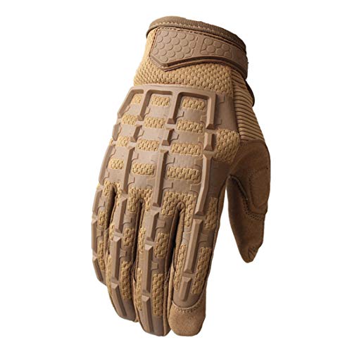 KUANDARMX Gants de mécanicien Robuste Hydrofuge à Haute dextérité Anti-Vibration, Anti-Abrasion, Tactiques de Sport Technicien d'équitation en Plein air Gants de Moto Formation de Fitness, A, S