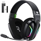 WESEARY Gaming Headset Wireless mit Mikrofon für PS5 PS4 PC Switch Handy
