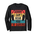 Photo Gallery cool retro gamer headset scusa can t hear you i m gaming maglia a manica Photo Gallery cool retro gamer headset scusa can t hear you i m gaming maglia a manica