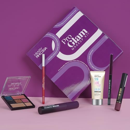 Image of Hilary Rhoda Pro Glam Makeup Kit | Makeup Combo Kit | Makeup Kit for Women | Beauty Gift Hamper | Festive Makeup Gift Set | Makeup Box for Women & Students | All skin types