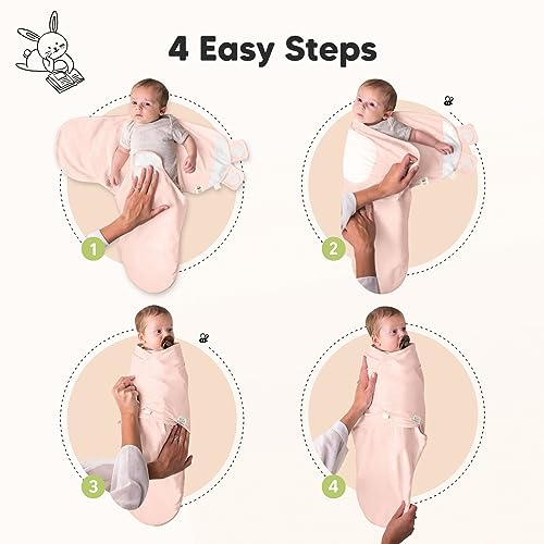 Image of KeaBabies 3-Pack Organic Baby Swaddles for Newborns, Infant (Angelic, 0-3M) | Baby Girls, Boys, Soft Organic Cotton, Newborn Swaddle Sleep Sack, Nursery Swaddling Blankets
