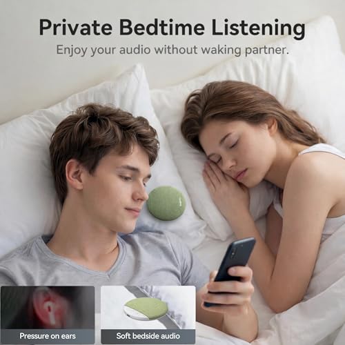 Image of Bluetooth Pillow Speaker, Ultra Thin Under Pillow Speaker for Sleeping, Wireless Sleep Aid with White Noise Timer, Stereo Bass, Private Sleep Headphones for Bedside, Meditation & Side Sleepers
