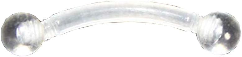 16g Bioflex Curved Barbell Piercing retainer (1 Piece)